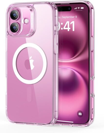 iPhone 16 Case, Compatible with MagSafe, Shockproof Military-Grade Protection