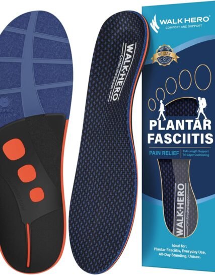 Feet Insoles High Arch Supports Orthotics Inserts Relieve Flat Feet, Foot Pain