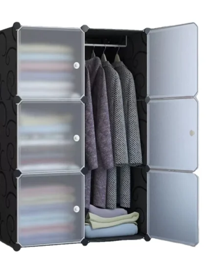 Folding Diy Bedroom Portable Storage Cloth Wardrobe Plastic Designs Girl Cabinet Master Style Online Built Baby Home Furniture