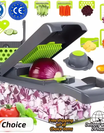 14/16 in 1 Multifunctional Vegetable Chopper Handle Food Grate Food Chopper Vegetable Slicer Dicer Cut Kitchen Items cocina